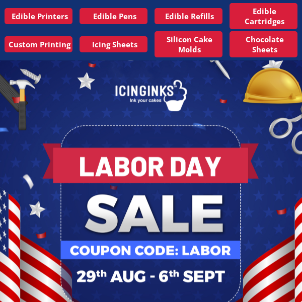 Icinginks, Save Up To 40% Off! Labor Day SALE