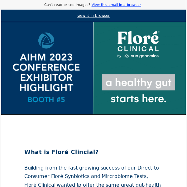 AIHM 2023 Conference Exhibitor Highlight: Floré Clinical