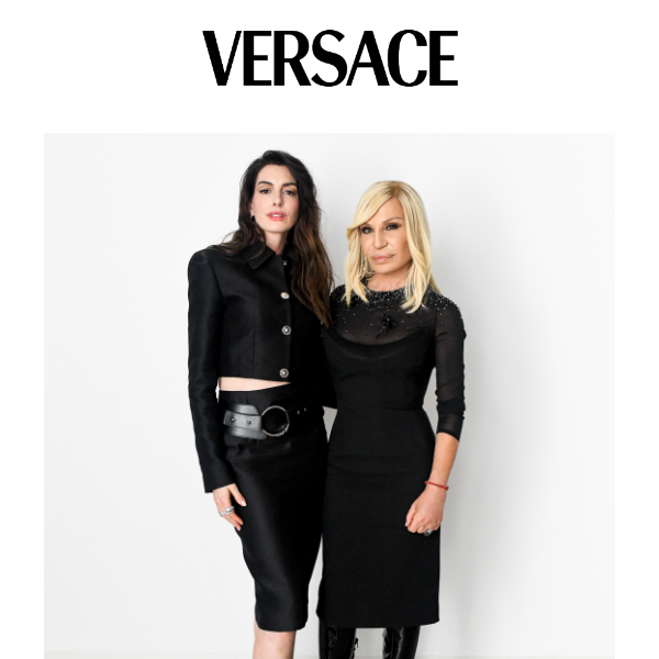 A Night With Icons Anne Hathaway and Donatella Versace