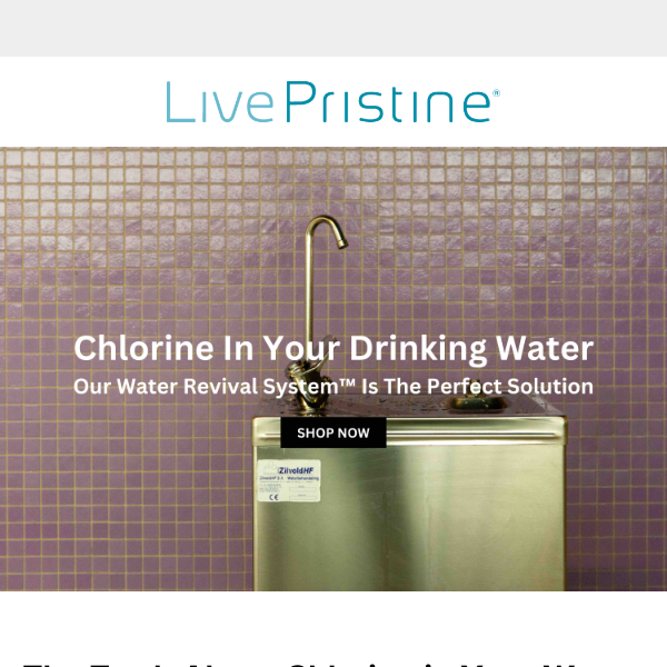Chlorine in Drinking Water...