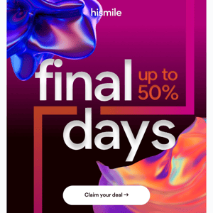 Final Days - Sale MUST End