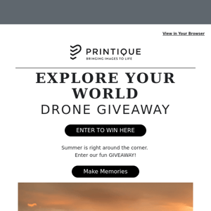 Explore Your World with a Drone GIVEAWAY! Enter to win here