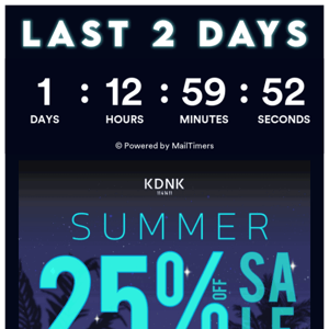 SUMMER SALE ENDS TOMORROW ⌛ GET YOURS NOW