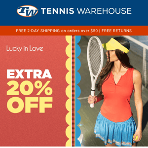 It's Your Lucky Day! Extra 20% Off Select Lucky in Love Apparel.