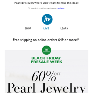 ⚪ 60% off pearl jewelry? YES PLEASE! ⚪