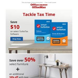 Save on Tech & Tax Software: Over $200 off select HP Laptops & $10 Off TurboTax