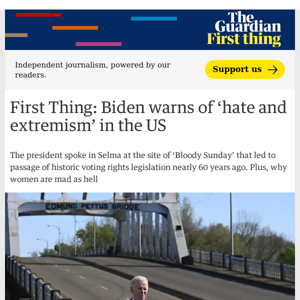 Biden warns of ‘hate and extremism’ in the US | First Thing