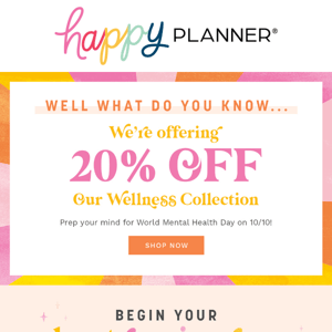 Prioritize YOU ✨ 20% OFF Wellness Collection