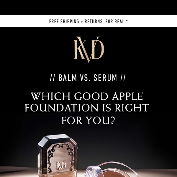 Which Good Apple Foundation is right for you? - Kat Von D Beauty