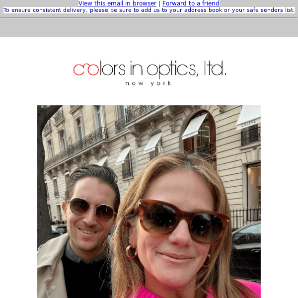 Spotlight: Iconic American Colorful Eyewear - Colors in Optics, Ltd.