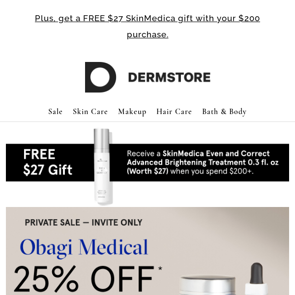 Exclusive Access! 25% off Obagi Medical's transformational skin care
