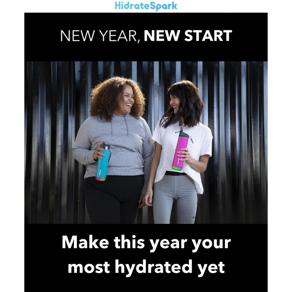 💧 New Year, New Commitment: drink more water with HidrateSpark 💧