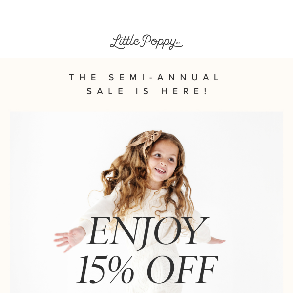 It's Semi-Annual Sale time! 🎉