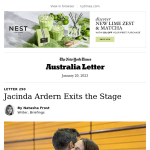 Australia Letter: Jacinda Ardern Exits the Stage
