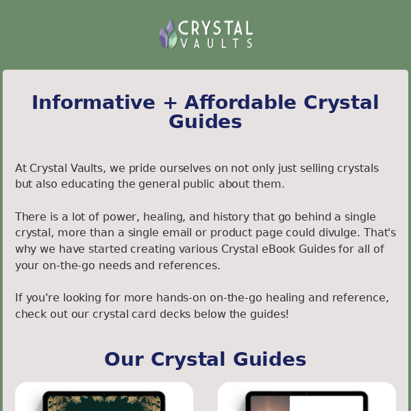 Have you seen our Crystal Guides? 🤓