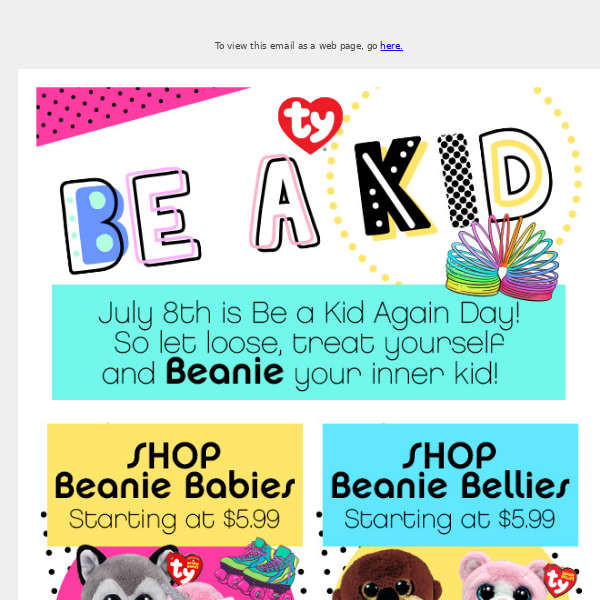 Let your inner kid out! Celebrate Be a Kid Again Day on 7/8!