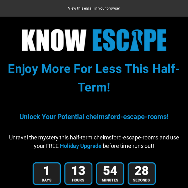 🔓Unravel The mystery This Half-Term Chelmsford Escape Rooms