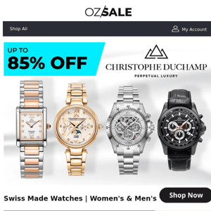 Christophe Duchamp's Watches Up To 85% Off