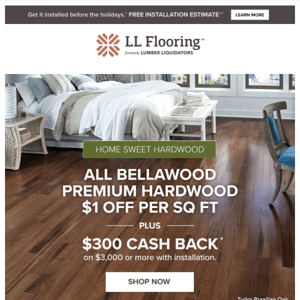 ALL Bellawood Premium Hardwood on sale