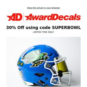 Super Bowl Sticker SALE 🏉 30% Off Limited Time ONLY!