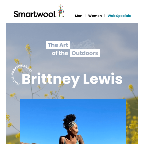 Brittney Lewis brings her art back to Smartwool.