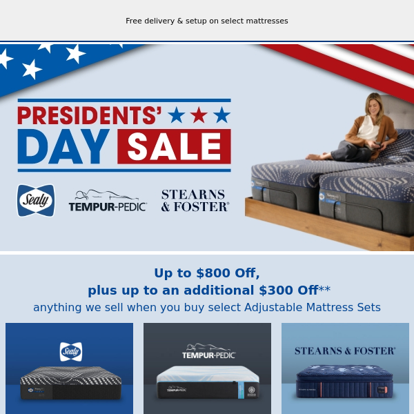 Open NOW for unbelievable mattress savings!