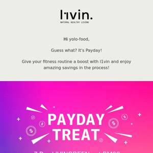 Payday Sale Is Here! Enjoy Amazing Savings With l1vin