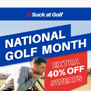 Stay Cozy, Save More: 40% Off Golf Sweats!