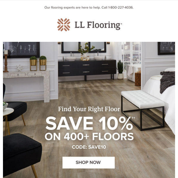 Create your perfect space with 10% off flooring 🏘️