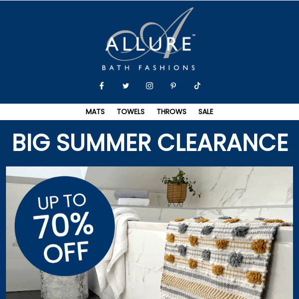 Save up to 70% in the Summer Clearance.
