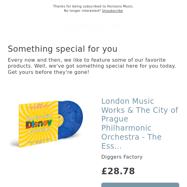 BACK IN! London Music Works & The City of Prague Philharmonic Orchestra - The Essential Disney Collection [Blue Marbled Double Vinyl]