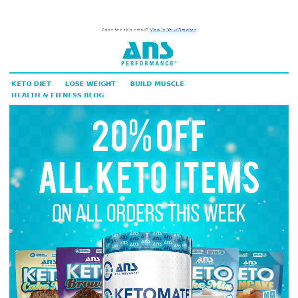 Get 20% off all Keto items❗