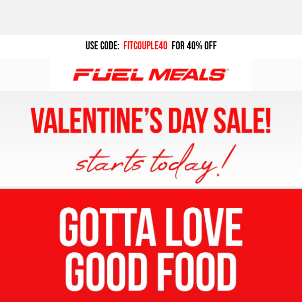For the Love of Food ❤️ Valentine's Day SALE Starts Today