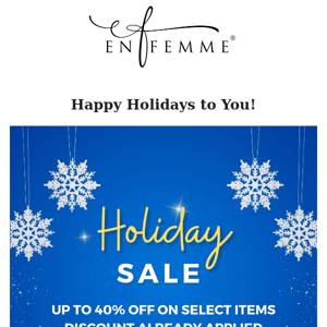 Happy Holidays from En Femme