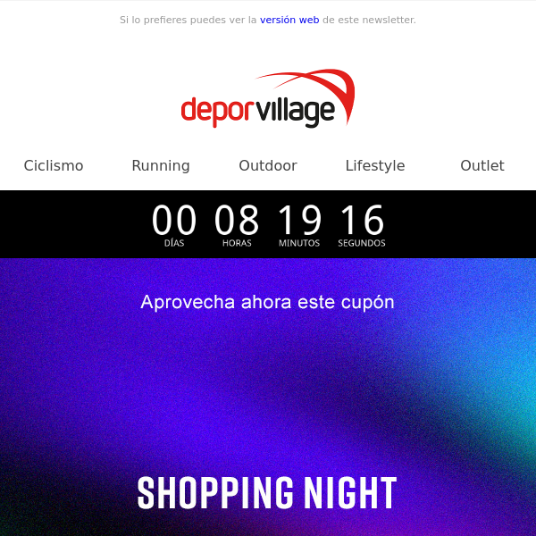 CUPÓN -7% ¡Empieza Shopping Night! - Depor