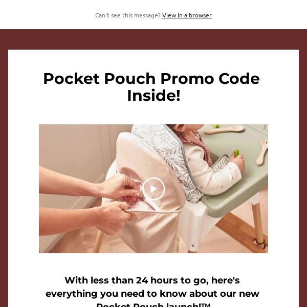 Pocket Pouch Promo Code Inside!