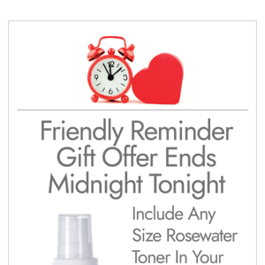 ❤️ Free Rosewater Gift ❤️