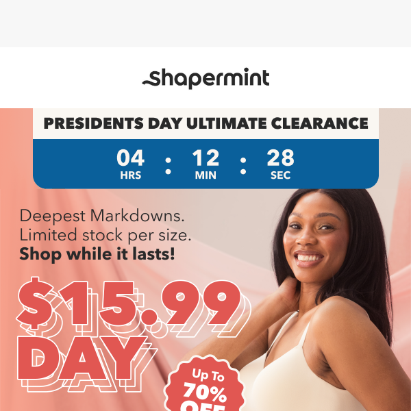 Clearance Alert 🚨 Everything For $15.99 - Shapermint