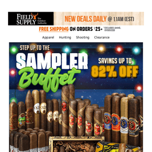 Jingle, Jingle! Cigar sampler buffet starts now…