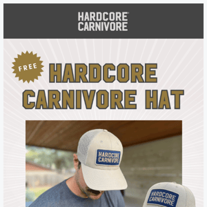 Free hat with purchases $150+