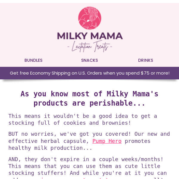 milky mama stocking stuffers?!