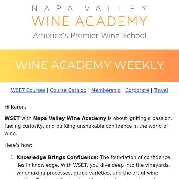 Pouring Points Article: What’s Right For Me? WSET Level 2 VS. WSET Level 3 & Upcoming Course Deadlines