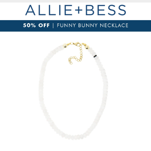 Weekend Spotlight: 50% OFF the Funny Bunny Necklace
