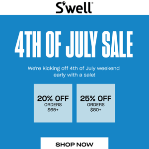 4th Of July Sale Starts Now!