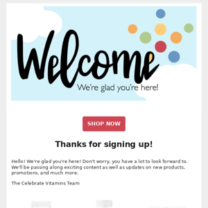 Thanks for signing up!