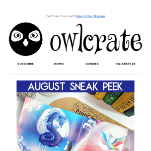 August SNEAK PEEK!