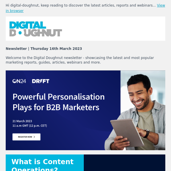 [Newsletter] How to Optimise Your Marketing Operations + Much More 📰