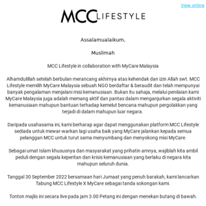 MCC LIFESTYLE X MYCARE | Watch our live event 🎥