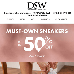 Wooow must-own sneakers up to 50% off!