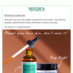 ROOP Day & Night. Dark spot, dull skin revival.